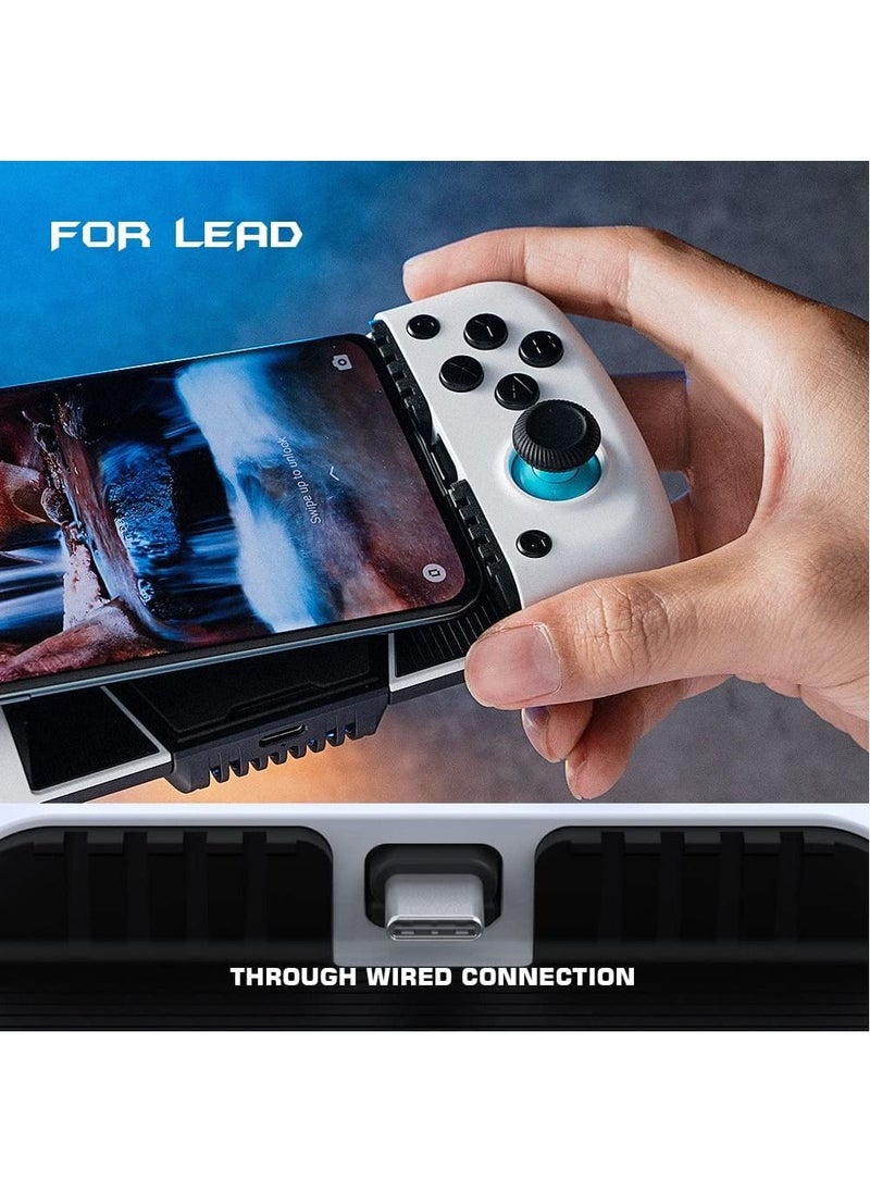 X3 Type-C Cooling Fan Android Controller with RGB Backlight, Zero Delay Mobile Controller with Magnetic&Detachable ABXY Buttons, D-Pads Support Cloudy Gaming, Stadia, Xbox Game Pass and More