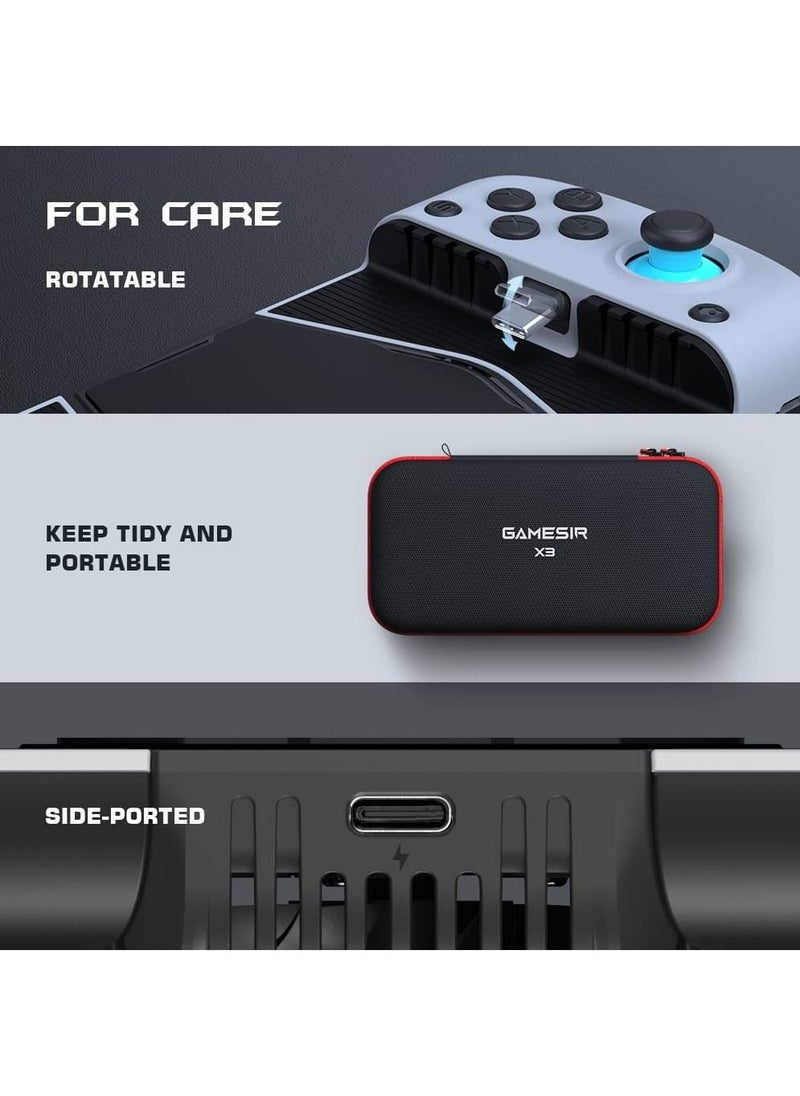 X3 Type-C Cooling Fan Android Controller with RGB Backlight, Zero Delay Mobile Controller with Magnetic&Detachable ABXY Buttons, D-Pads Support Cloudy Gaming, Stadia, Xbox Game Pass and More