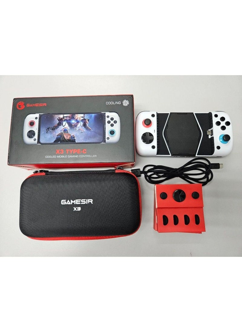 X3 Type-C Cooling Fan Android Controller with RGB Backlight, Zero Delay Mobile Controller with Magnetic&Detachable ABXY Buttons, D-Pads Support Cloudy Gaming, Stadia, Xbox Game Pass and More