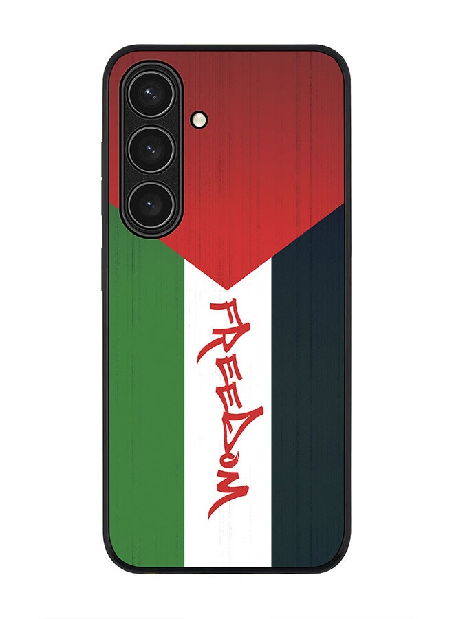 Stylizedd حافظة حواف سوداء متينة لهاتف سامسونج جالاكسي S24 FE، حافظة مرنة رقيقة من المطاط TPU ضد السقوط - حرية - Image 1