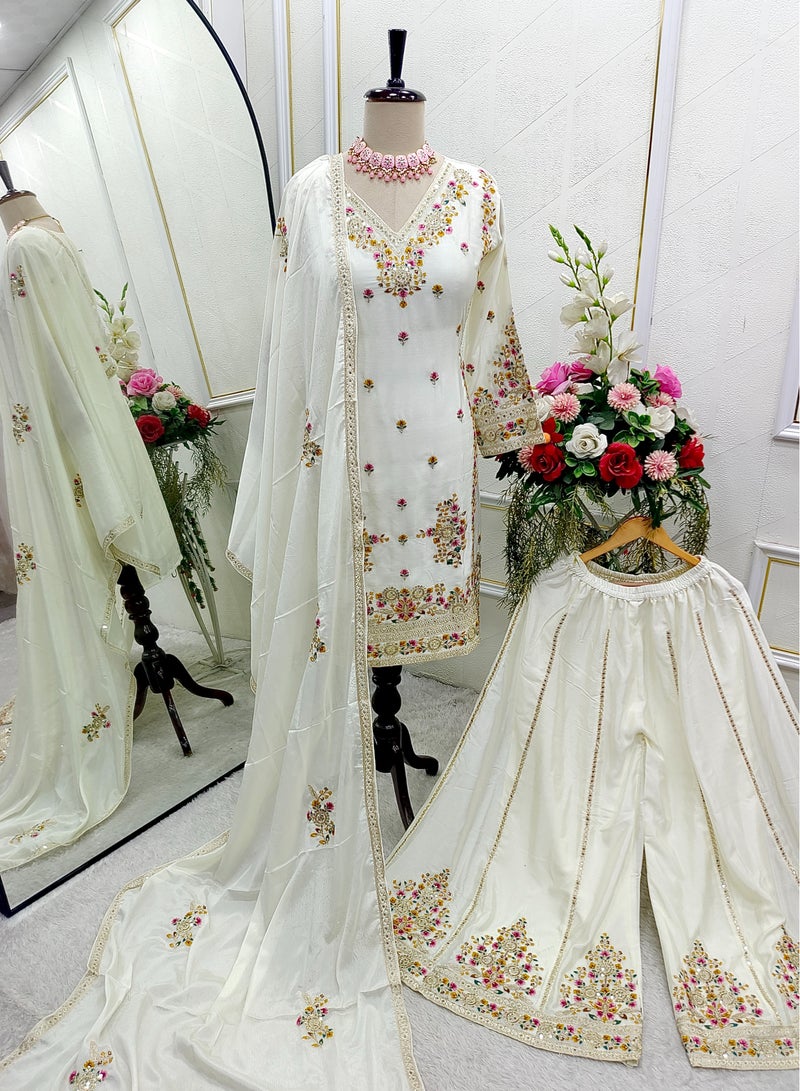 سوبر آسيوي نقدم مجموعة شينون توب شارارا ودوباتا مخيطة بالكامل وجاهزة للارتداء  - Image 5