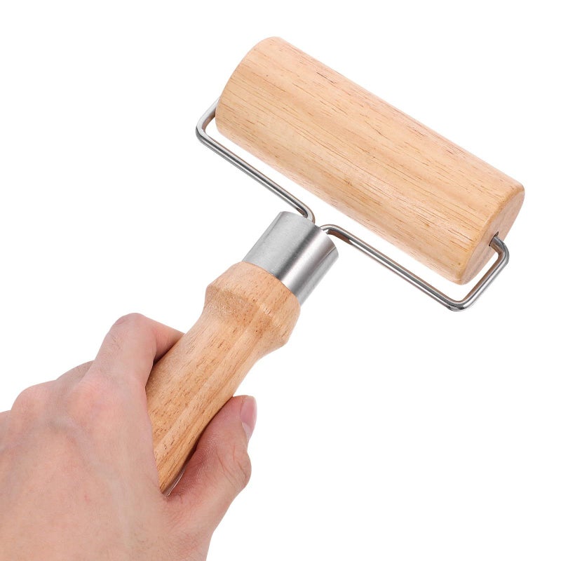 Large Wooden Rolling Pin for Baking Pizza Pastry Fondant Non Stick Dough Roller - Image 5
