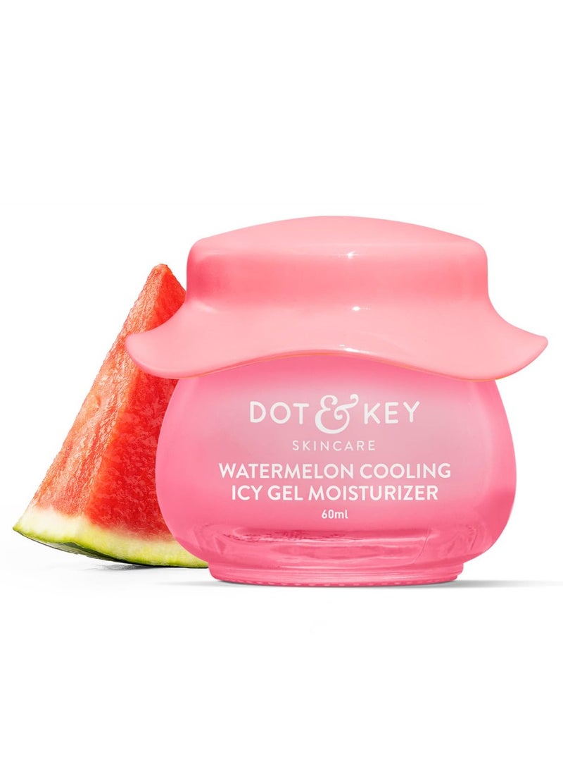 Dot & Key Watermelon Cooling Icy Gel Moisturizer | Instantly Cools Skin, Hyaluronic & Niacinamide | Controls Excess Oil, Boosts Radianc | Refreshes & Soothes Skin, Non-sticky & Non-greasy | 60g - Image 1