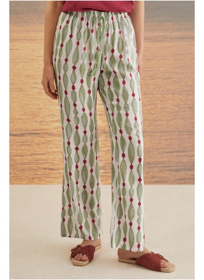 women'secret - Ethnic print long pants - Image 1