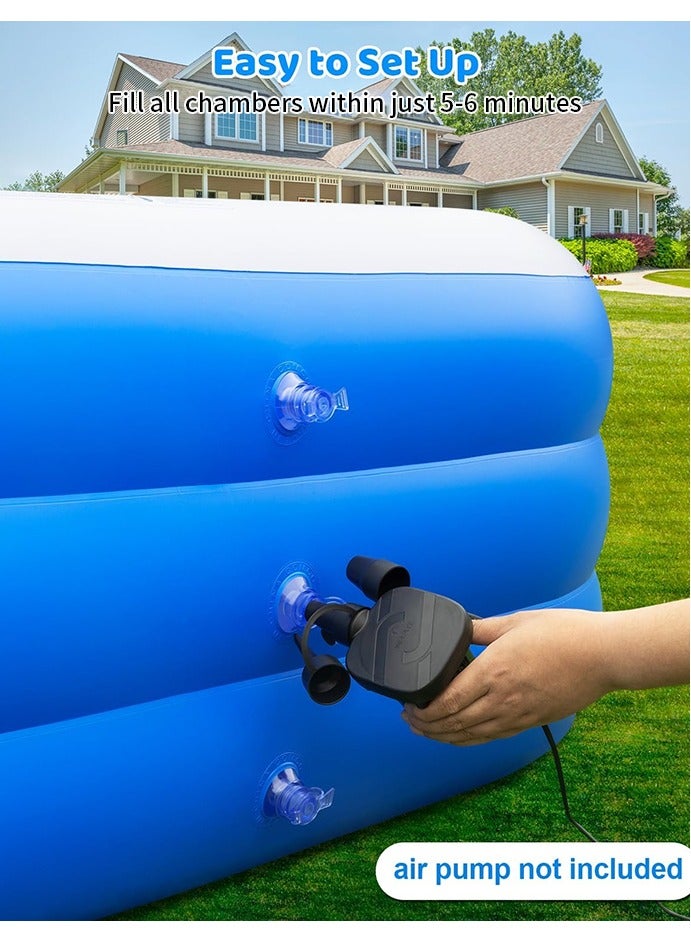 Gift For Kids Inflatable Swimming Pool,Inflatable Kiddie Pool Fun Outdoor Water Toys for Girls Boys 150×105×50CM.  - Image 4