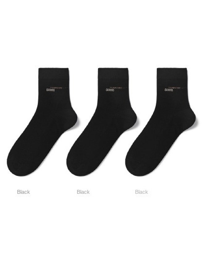 YEARCON Summer Thin Breathable Ankle Socks, Men's Casual Sports Socks, All-season Regular Men's Liner Socks, Anti-bacterial Mid-calf Socks - Image 1