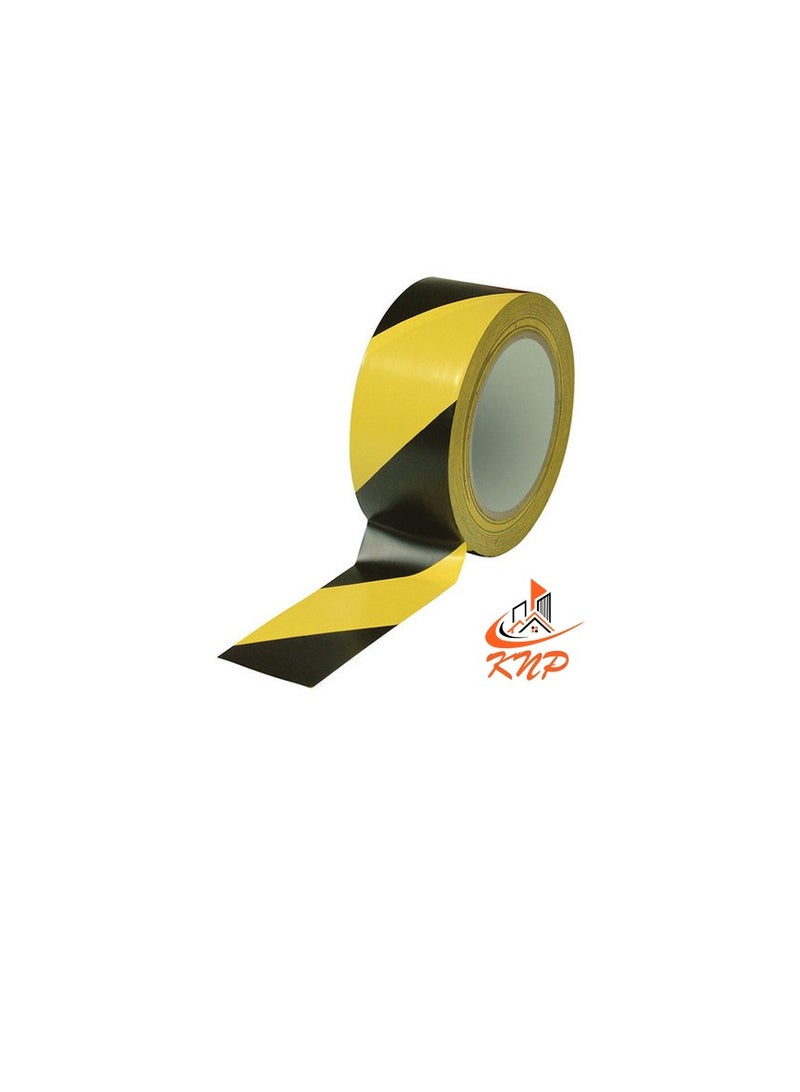 KNP 2" Floor Marking Tape Black And Yellow - Image 2