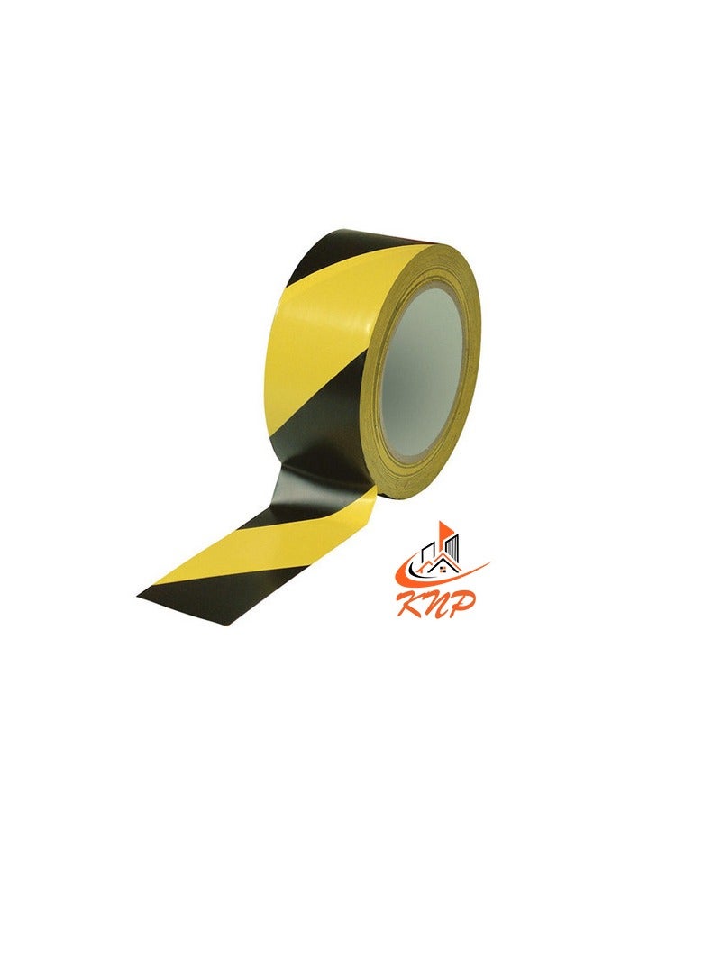 KNP 2" Floor Marking Tape Black And Yellow - Image 1