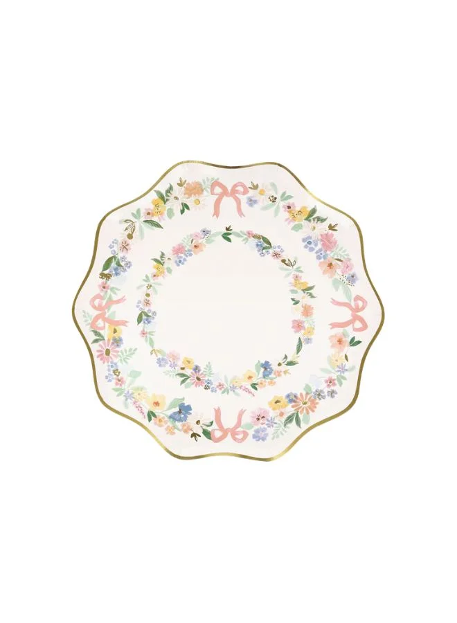 Meri Meri Elegant Floral Side Plates