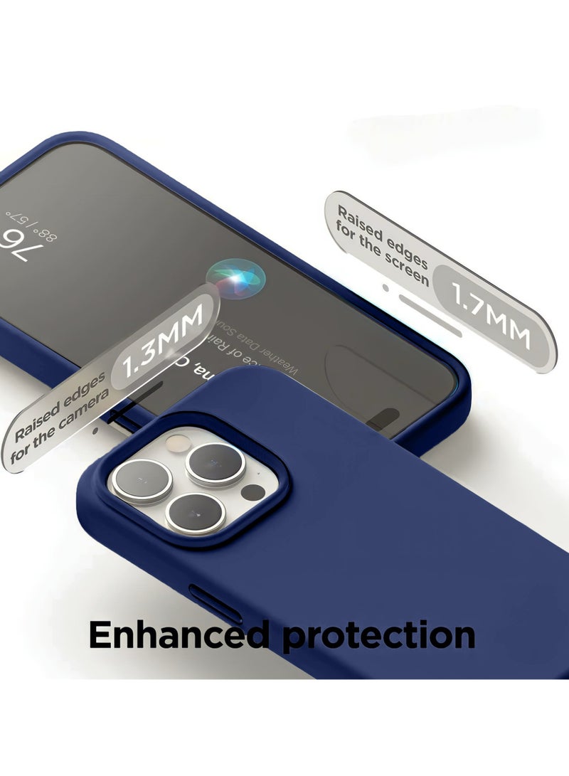 Mida iPhone 15 Pro Max Silicone Case Cover, full body protection case with a soft silky feel, shockproof cover with microfiber lining  - Image 3