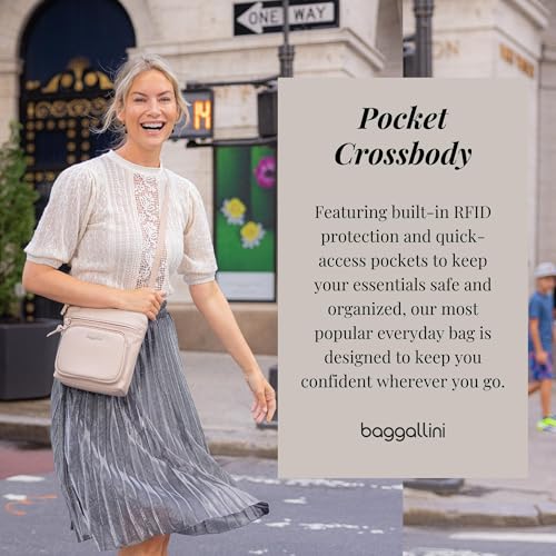 Baggallini womens Pocket With Rfid Crossbody Bags, Beach, One Size US - Image 2