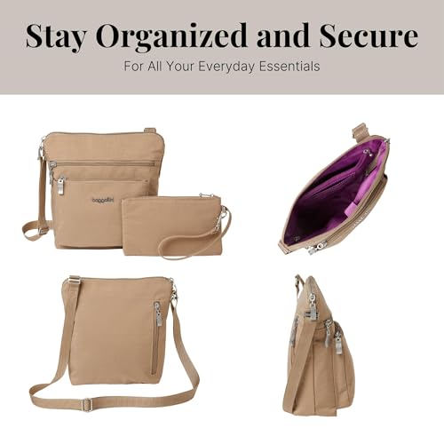 Baggallini womens Pocket With Rfid Crossbody Bags, Beach, One Size US - Image 5