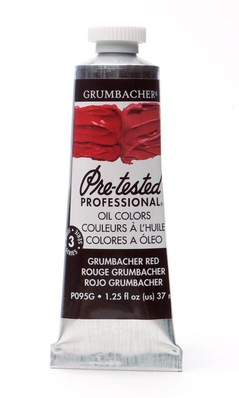 Grumbacher PreTested Oil Paint 37ml125 Ounce Grumbacher Red Naphthol P095G - Image 2