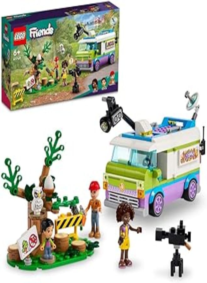 LEGO® Friends Newsroom Van 41749 Building Toy Set (446 Pieces)