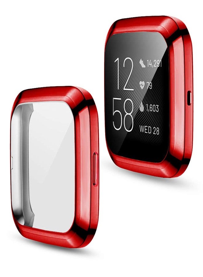 RICHONE [6-Pack] Screen Protector Case Compatible with Fitbit Versa 2 Smartwatch, All-Around TPU Plated Protective Cover Scratch Resistant Bumper Shell Accessories (6 Colors, Versa 2) - Image 2
