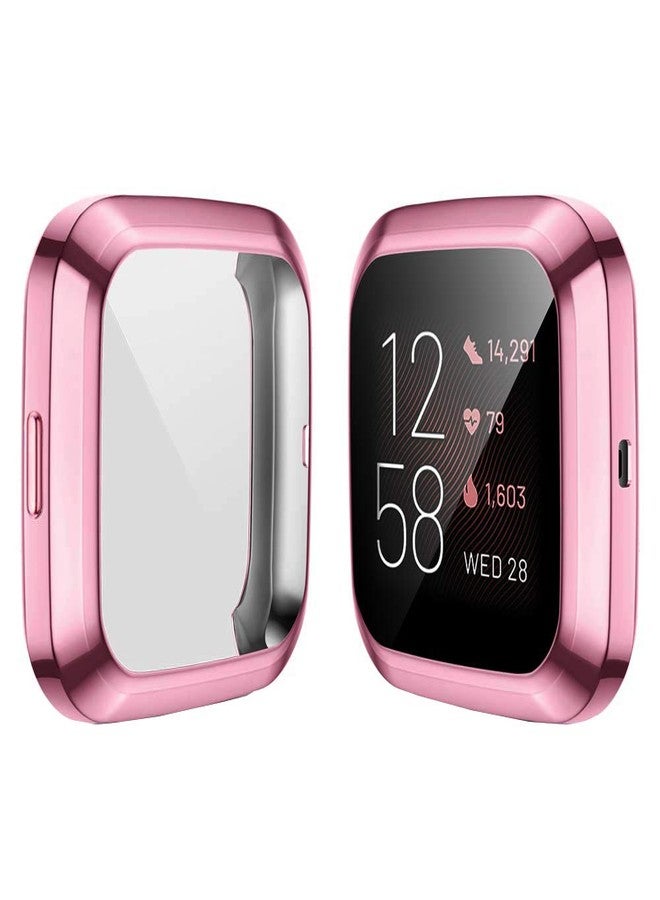 RICHONE [6-Pack] Screen Protector Case Compatible with Fitbit Versa 2 Smartwatch, All-Around TPU Plated Protective Cover Scratch Resistant Bumper Shell Accessories (6 Colors, Versa 2) - Image 3