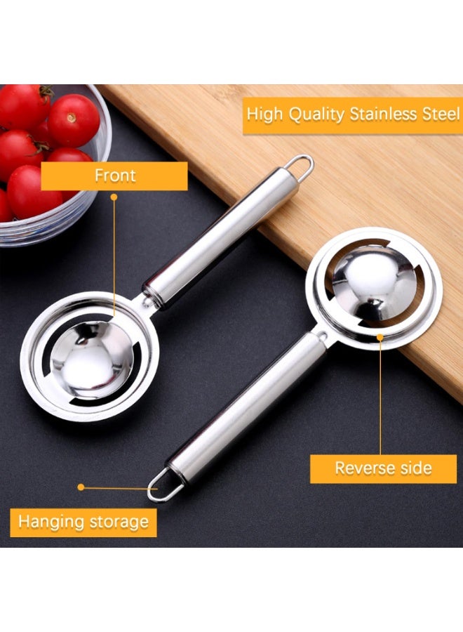 SUNSAR Stainless Steel Egg Separator, 2-Pack, Kitchen Tool for Baking and Cooking - Image 3