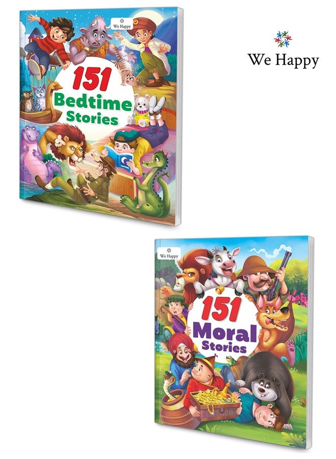 We Happy 151 Moral and Bedtime Stories Toy Book Creative Learning and Educational Reading Toy - Image 1