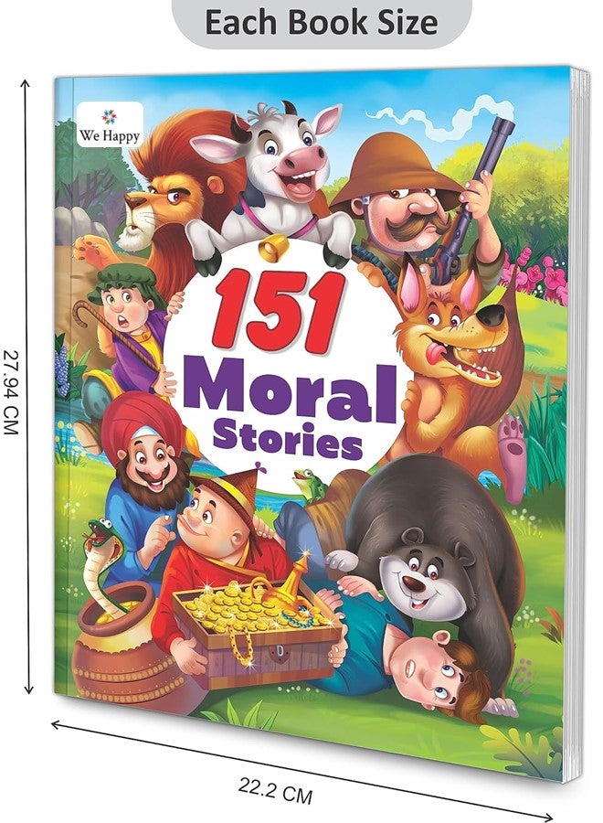 We Happy 151 Moral and Bedtime Stories Toy Book Creative Learning and Educational Reading Toy - Image 3