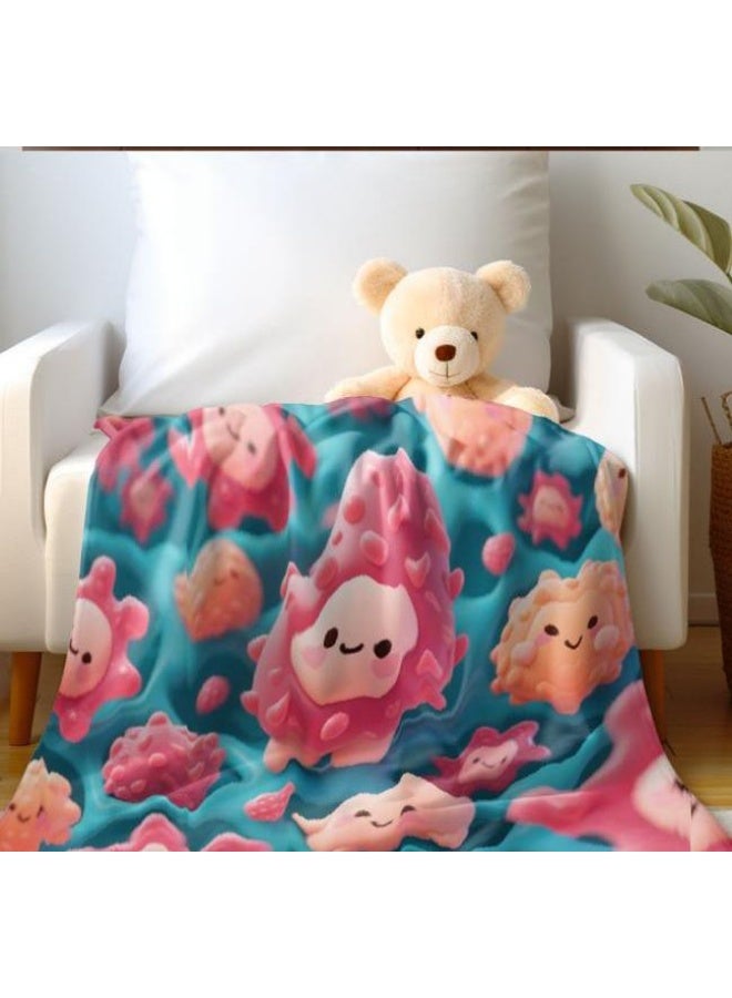 general Children's or student cartoon flannel thin blanket (warm and comfortable, suitable for sleep, games) 100cm*150cm - Image 3
