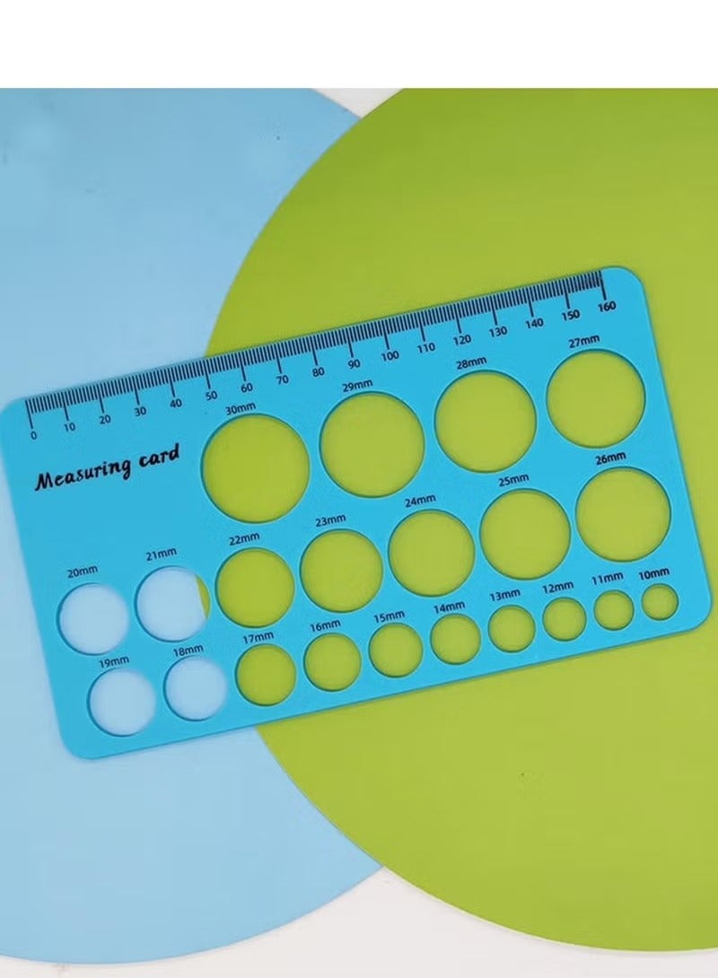 Breast Flange Measuring Tool 1.5m Soft Tape Prevent Sucking Pain Nipple Flange Ruler Skin-friendly Foldable for Breastfeeding Moms (Blue)  - Image 2