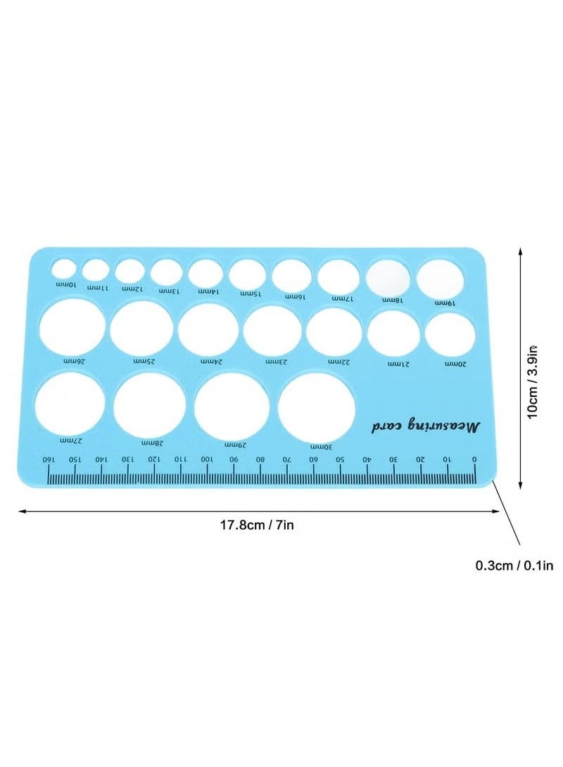 Breast Flange Measuring Tool 1.5m Soft Tape Prevent Sucking Pain Nipple Flange Ruler Skin-friendly Foldable for Breastfeeding Moms (Blue)  - Image 3