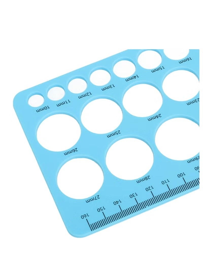 Breast Flange Measuring Tool 1.5m Soft Tape Prevent Sucking Pain Nipple Flange Ruler Skin-friendly Foldable for Breastfeeding Moms (Blue)  - Image 5