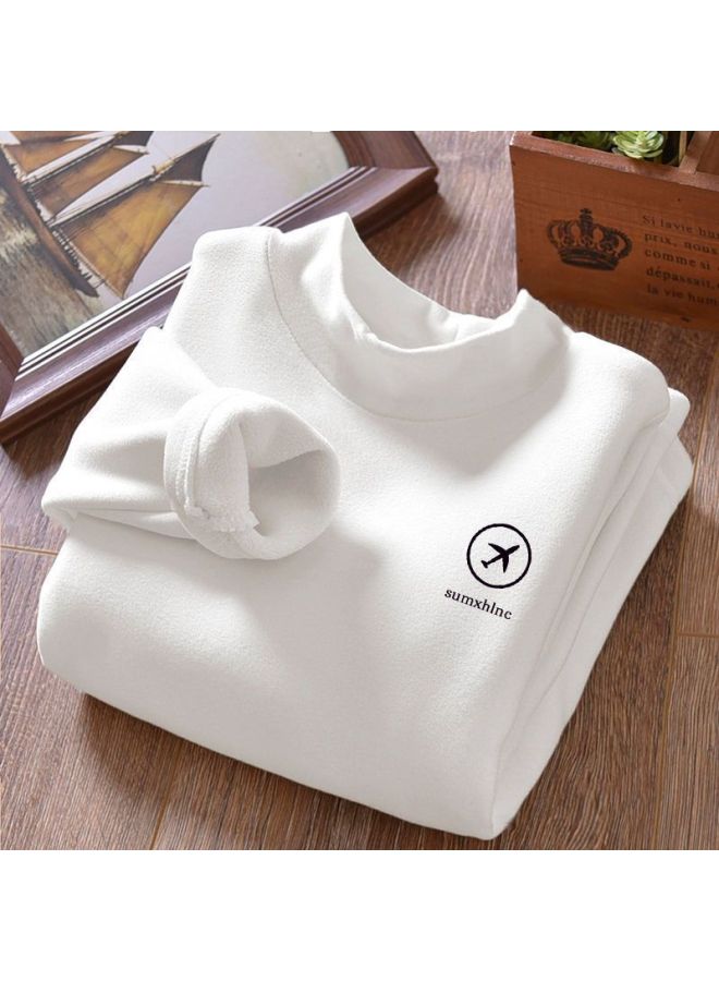 Children's New Derong Autumn And Winter Close-fitting Bottoming Shirts For Boys And Girls Brushed Warm Half Turtleneck Inner T-shirts For Kidsren - Image 4