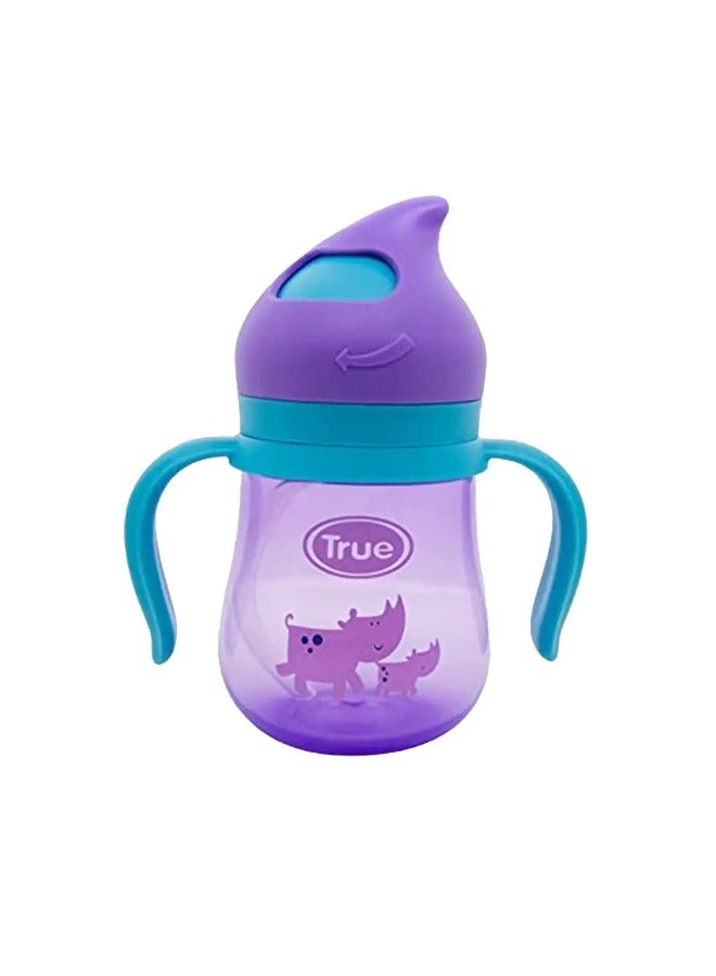 كوب سبورت مصنوع من البلاستيك وخال من بيسفينول أ ومزود بماصة من السيليكون ومقبض