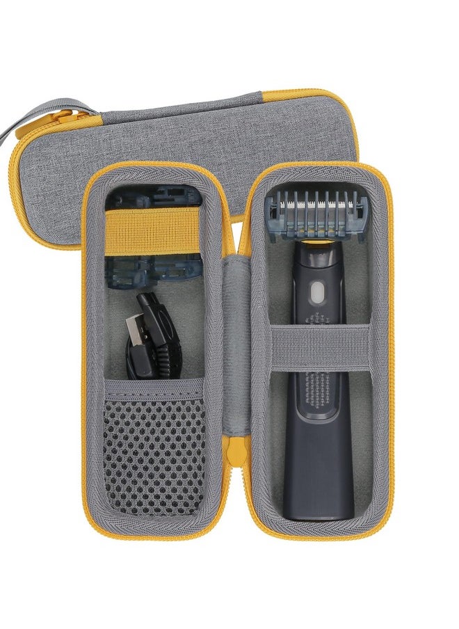Aenllosi Hard Case Compatible With Microtouch Solo Titanium, Microtouch Beard & Body Razor Organizer (Case Only)  - Image 1
