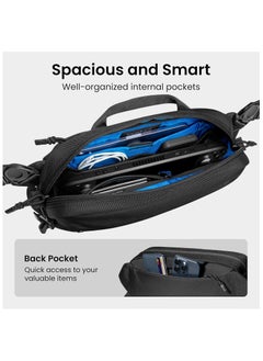 Tomtoc Wander-T26 5.5L Sling Bag, Heavy Duty Crossbody Bag for Men/Women, Water-resistant Tactical Carry Chest Daypack Travel Shoulder Pack for Nintendo Switch 2, Steam Deck OLED, ASUS ROG Ally X, iPad mini  - Image 3