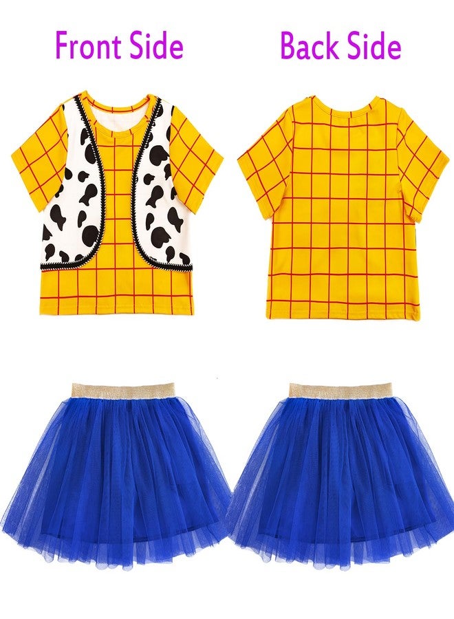 CQDY Western kids Cowgirl Cowboy Costume Halloween Party Cosplay Dress Up - Image 3