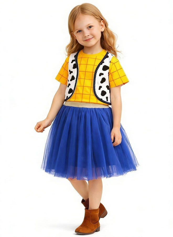 CQDY Western kids Cowgirl Cowboy Costume Halloween Party Cosplay Dress Up - Image 4