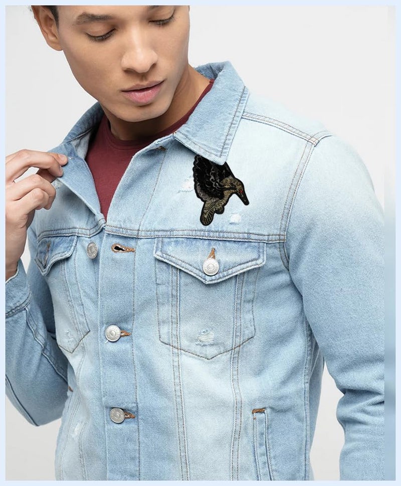 Bird Applique Embroidered Sewon Patch Size 9cm x 55cm for Jackets Bags Caps TShirts Jeans Outdoor Clothing Imported from Malaysia 1 Piece Code MBX50d - Image 3