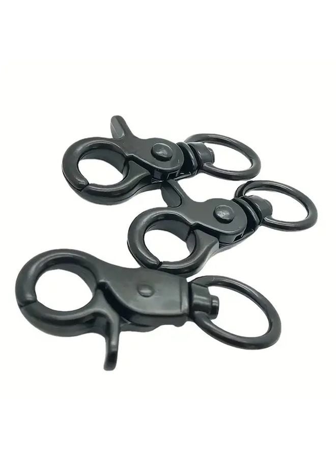 10Pcs Black Trigger Snap Hooks 360 Degree Swivel Heavy Duty Metal Spring Buckle - Image 5