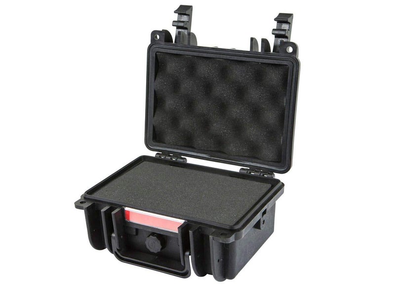 Monoprice Weatherproof / Shockproof Hard Case - Black IP67 level dust and water protection up to 1 meter depth with Customizable Foam, Black, 8.5" x 7.1" x 4" - Image 4