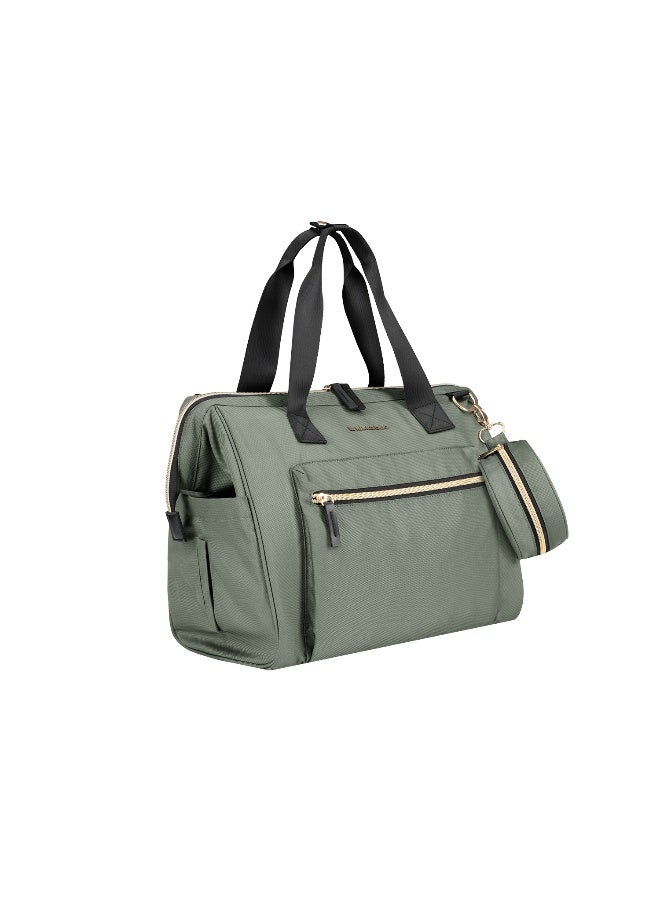 KIKKABOO حقيبة ماما ماكسي باللون الأخضر العسكري 2025 - Image 2