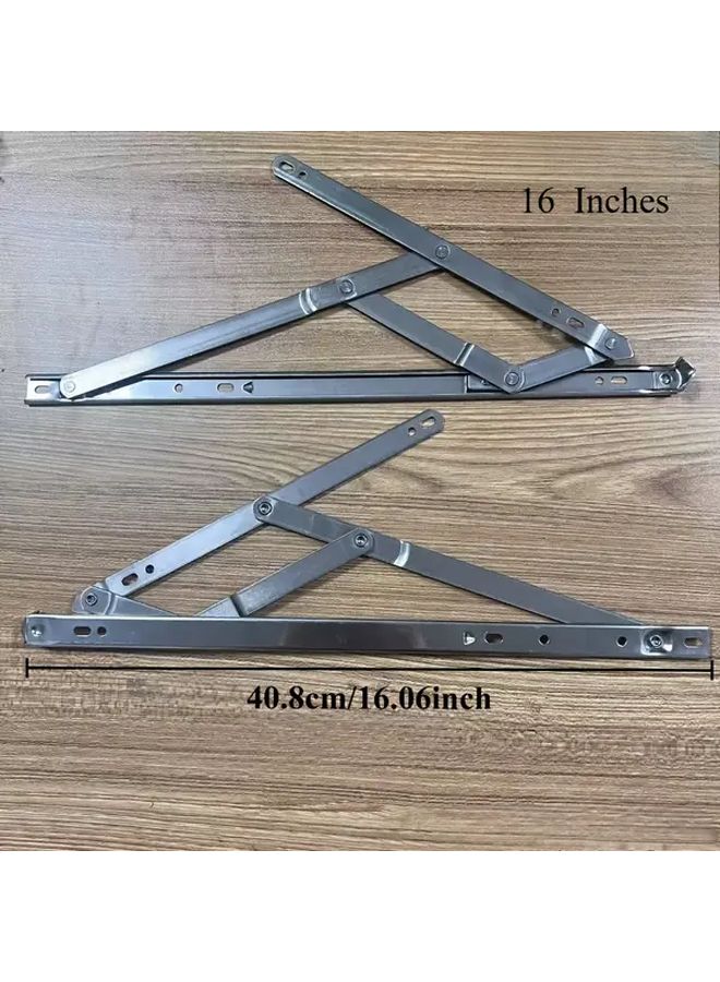 2Pcs 12 Inches Aluminum Alloy Window Hinge Bracket For Sturdy Curtain Wall Installation - Image 2