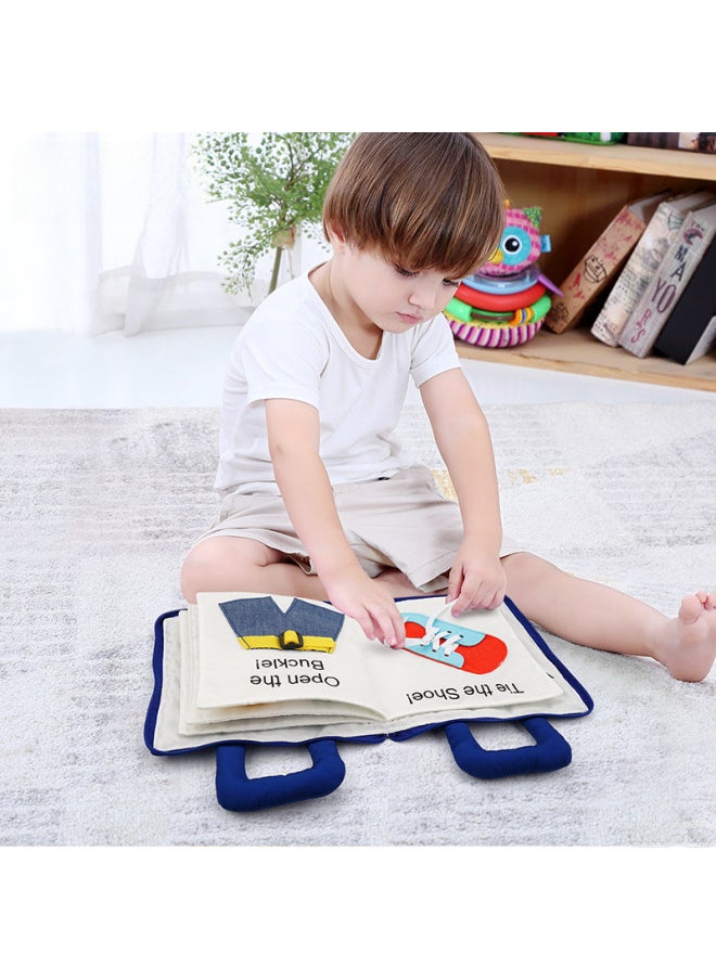 Jolly Baby My Antonym Quiet Cloth Book-Color:Purple Quiet Cloth Book  - Image 4