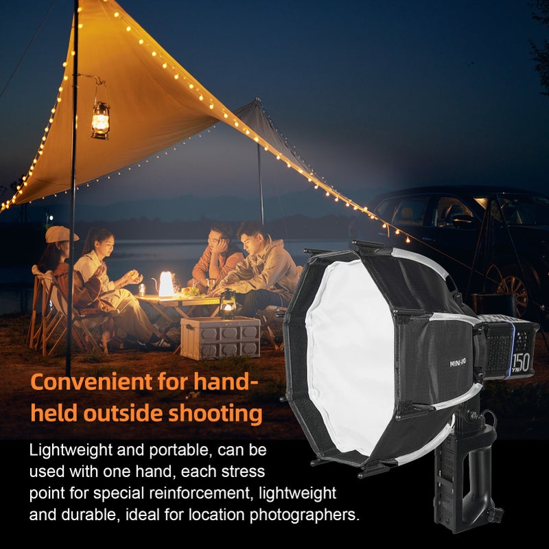 YONGNUO mini-D30 30cm/ 11.8in Mini Octagonal Softbox with Removeable Diffuser Cloth Honeycomb Grid Storage Bag Compatible with YONGNUO YN150S/ YN150/ YN150Li LED Video Light - Image 5