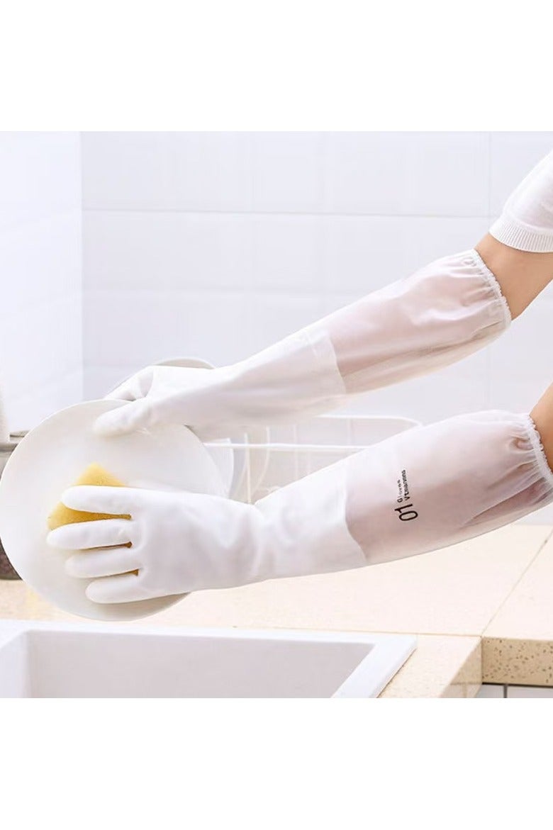 Gloves, Cotton Dishcloths, Stainless Steel Cloth, Grill Brush, Silicone Scraper, Bamboo Fork & Food Clips for Easy Cooking & Cleaning | 7-in-1 Premium Kitchen Cleaning & Grilling Set for Homes - Image 4
