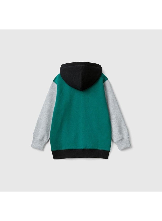 بينيتون سويت شيرت للأولاد مع غطاء مبطن - Image 2