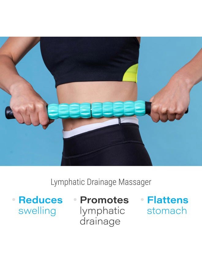 Bruizex Lymphatic Drainage Massage Roller Stick for Post Liposuction & Fibrosis Treatment, Surgery Recovery 360 Lipo, Tummy Tuck & BBL, Lipo Foam, Compression Garment, Faja Compatible - Image 2