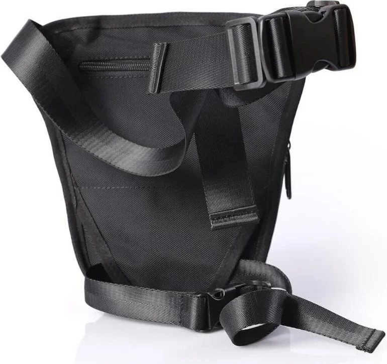 S-Invalid Brand Name 31257 Motorcycle Waist Leg Bag Black