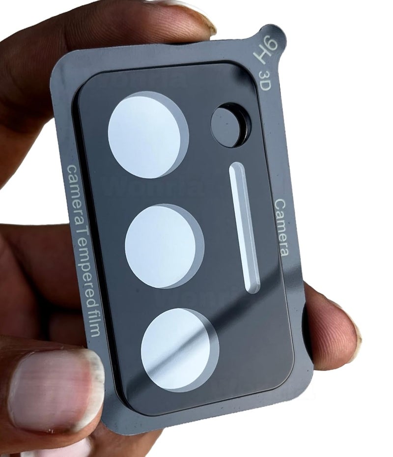 WonRia ® حزمة 1 - واقي عدسة الكاميرا الخلفية لهاتف Redmi 15 5G - واقي زجاج الكاميرا [3D متميز] - أسود - Image 2