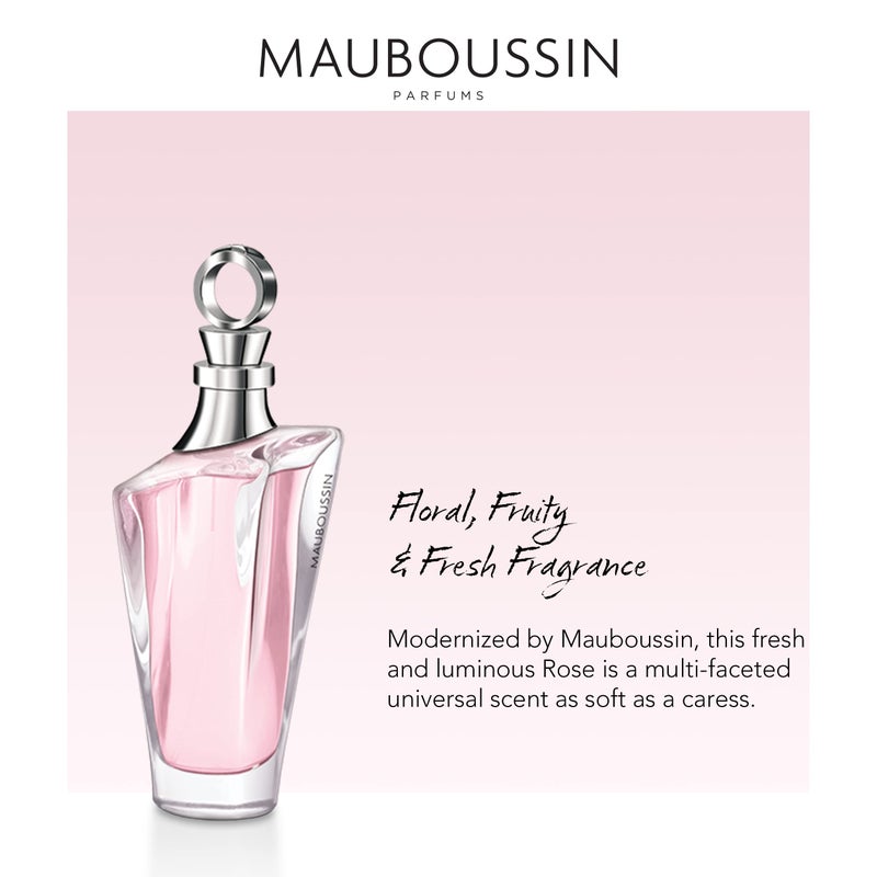 Mauboussin - Rose Pour Elle 100ml (3.3 Fl Oz) - Eau de Parfum for Women - Floral, Fruity & Fresh Scents - Image 3