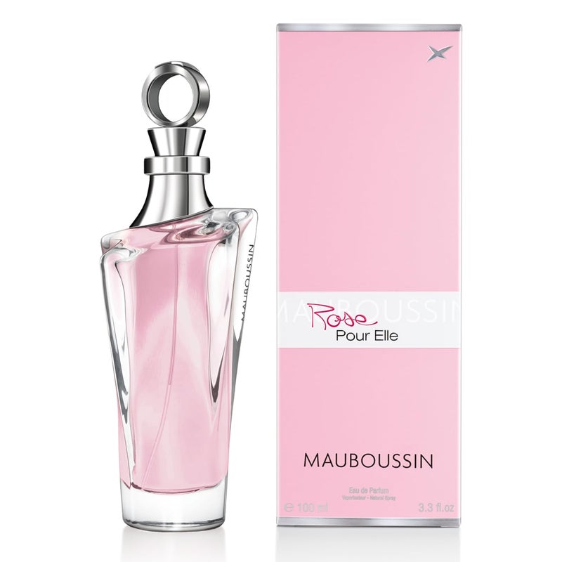 Mauboussin - Rose Pour Elle 100ml (3.3 Fl Oz) - Eau de Parfum for Women - Floral, Fruity & Fresh Scents - Image 1