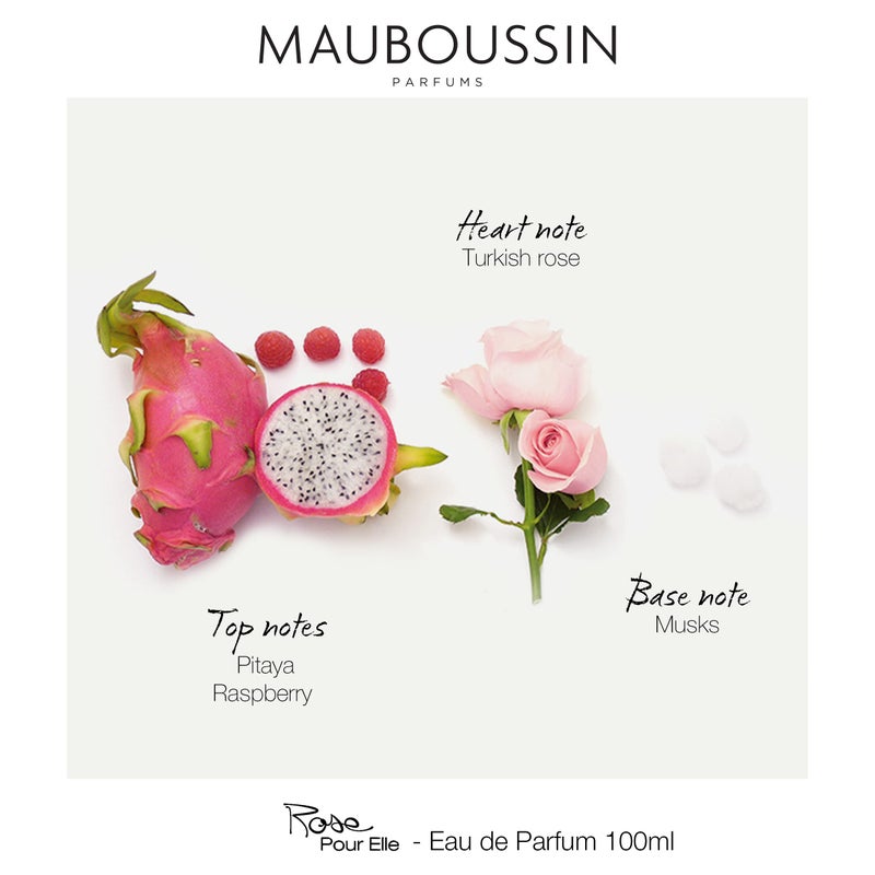 Mauboussin - Rose Pour Elle 100ml (3.3 Fl Oz) - Eau de Parfum for Women - Floral, Fruity & Fresh Scents - Image 4