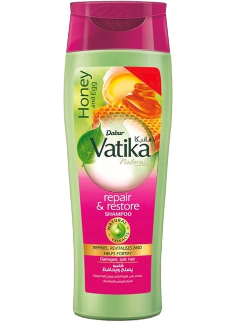 Vatika Naturals Shampoo eliminates and revitalizes hair with honey and egg  180ml