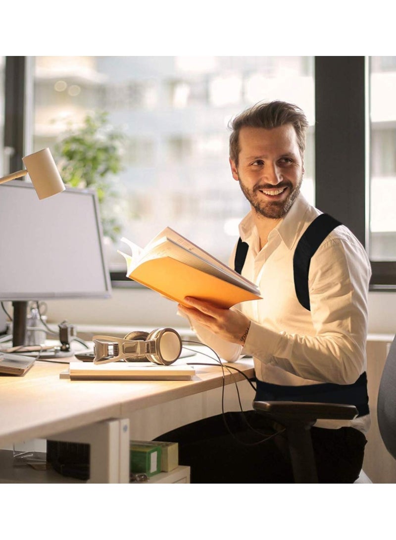 KASTWAVE Chest and Back Support Posture Corrector, Spine and Back Support Fully Adjustable and Comfortable, Back Support Straightener for Spine, Neck, Shoulders, Improve Posture and Pain Relief (Black, Large) - Image 5